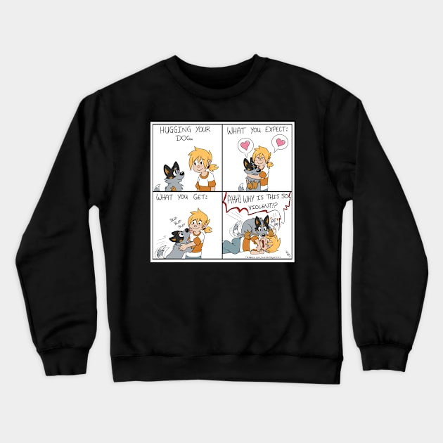 Hugs Crewneck Sweatshirt by niknikando